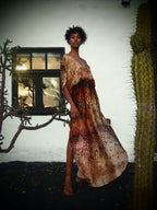 Venus Kaftan in Magma Siren print
