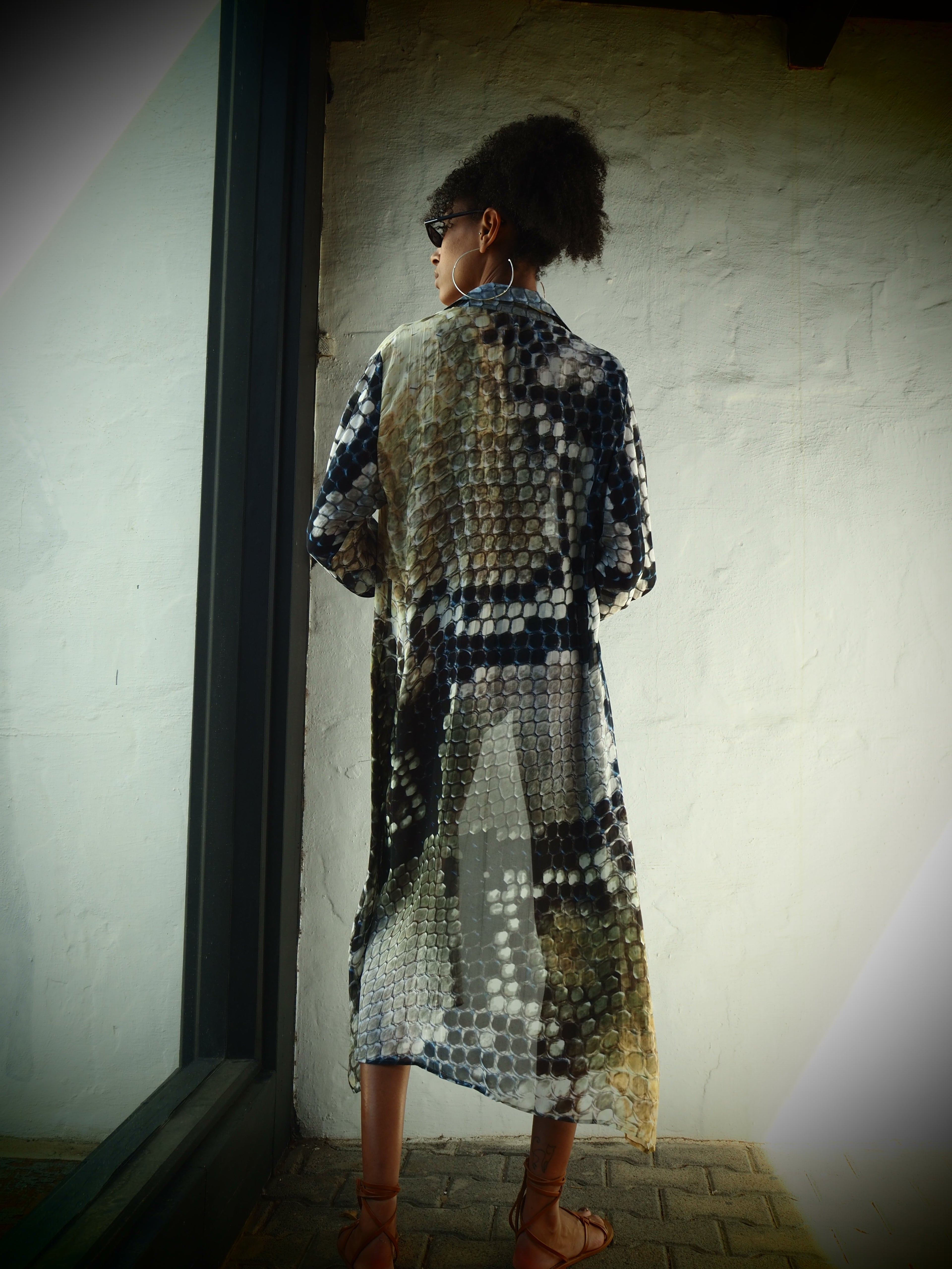Stevie Shirt dress - Cobra Print