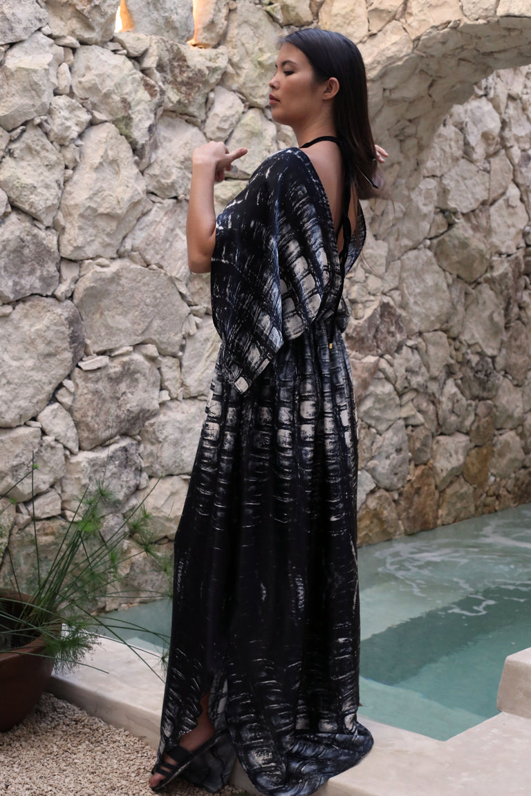 Venus Silk Kaftan Caiman