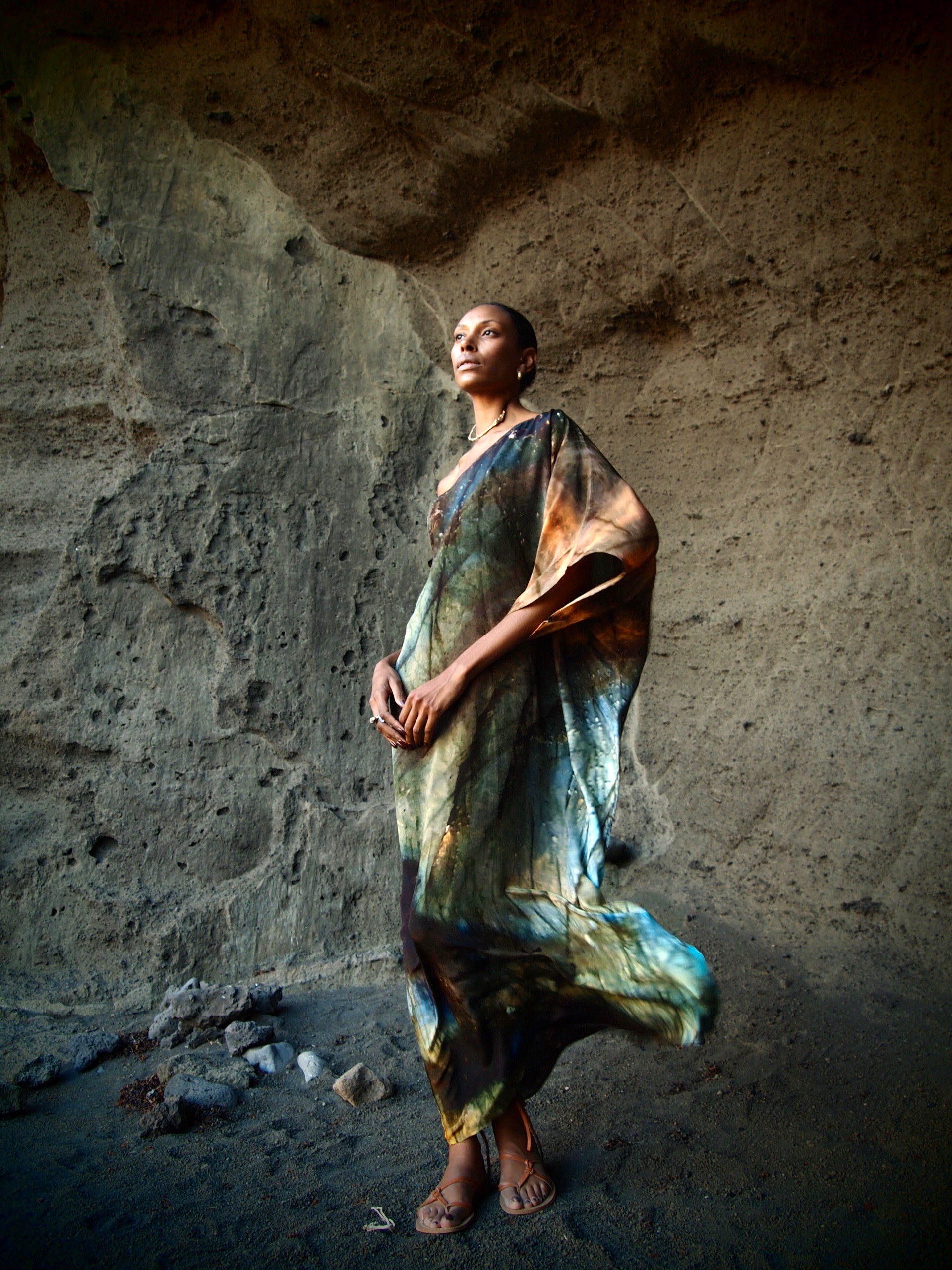 Ava Silk Dress Indra Print