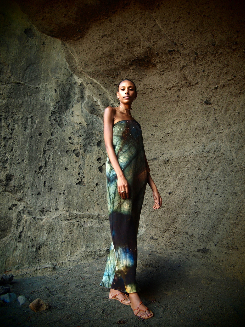 Ava Silk Dress Indra Print