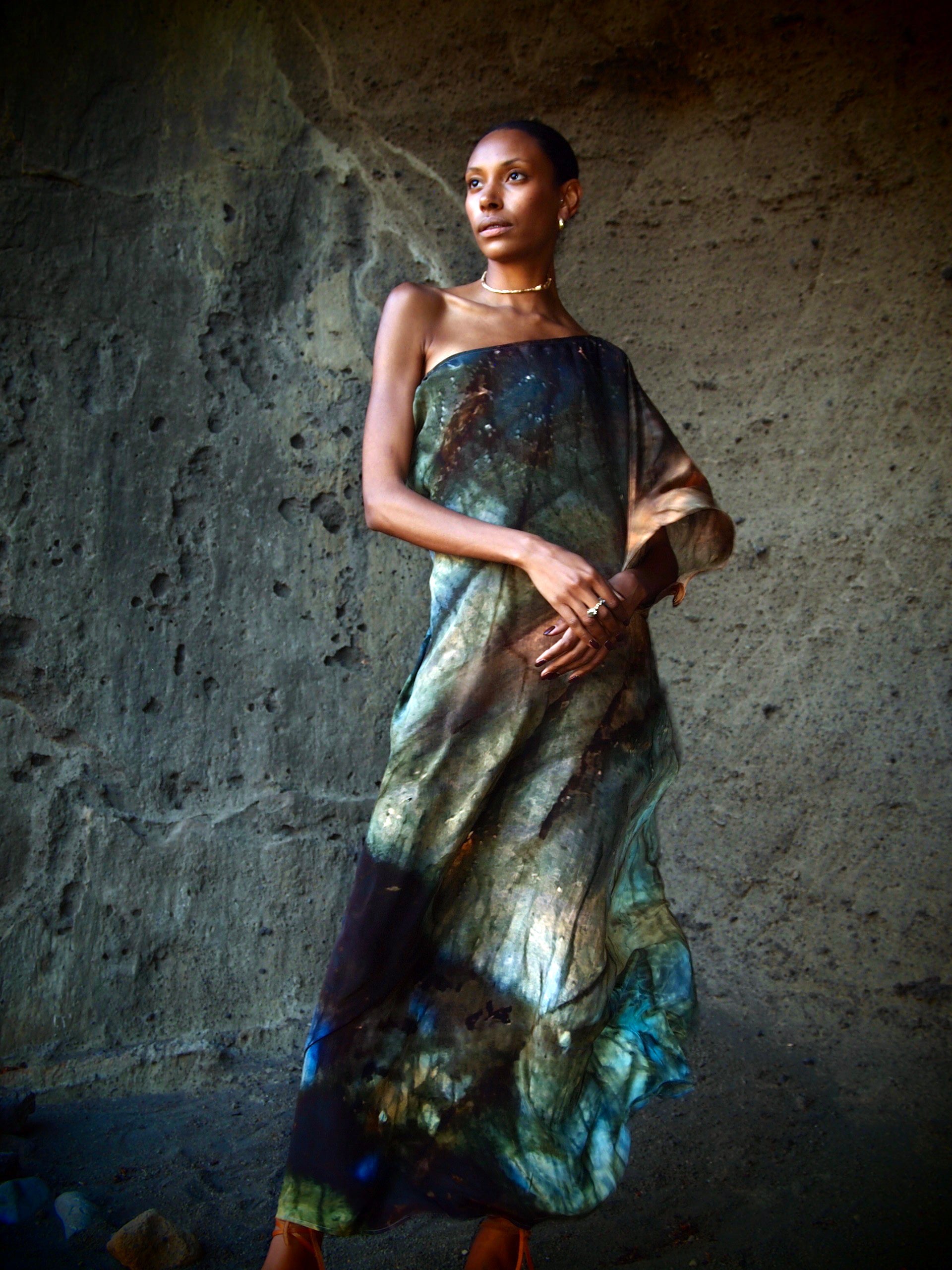 Ava Silk Dress Indra Print