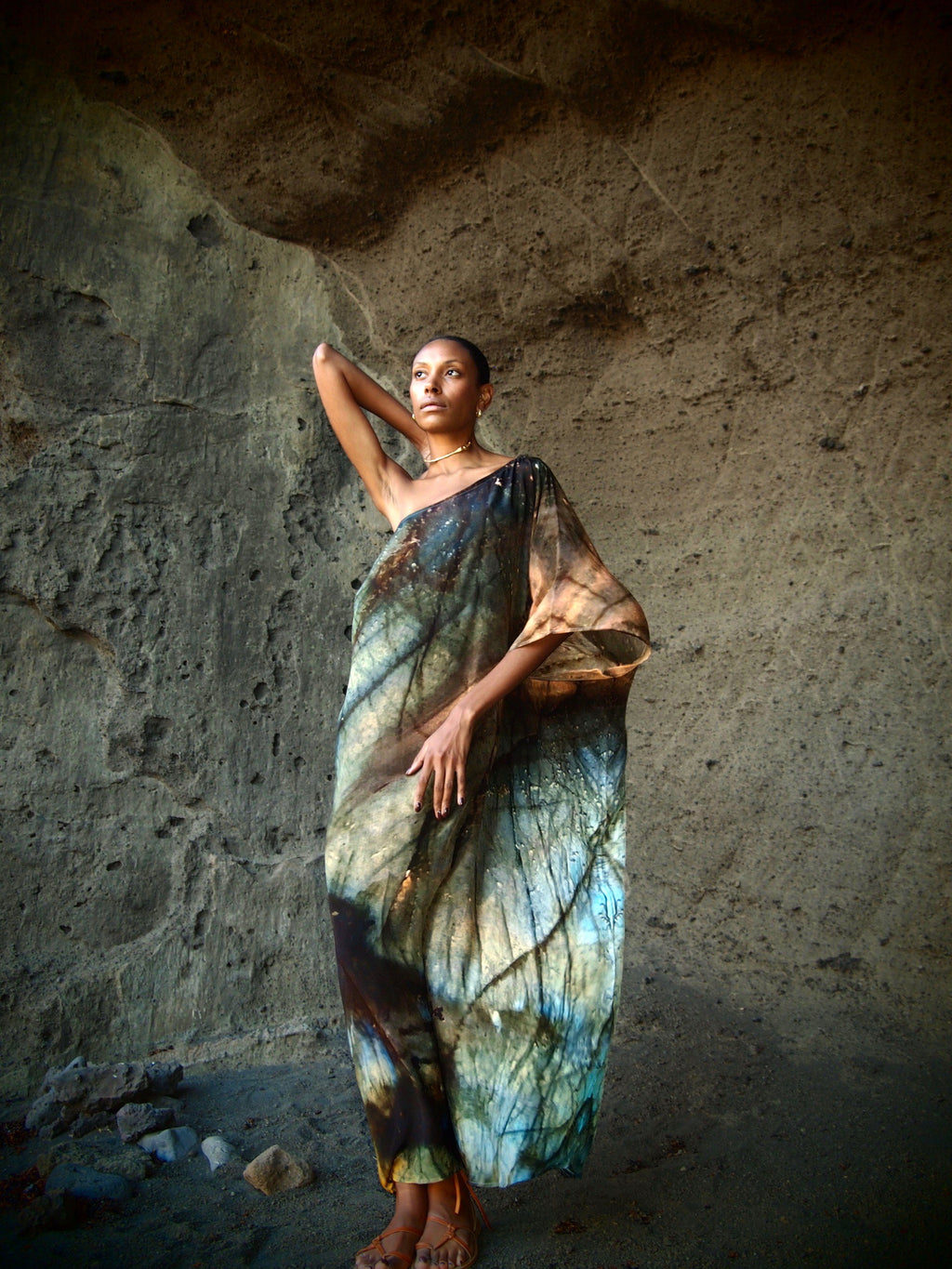 Ava Silk Dress Indra Print