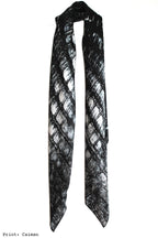 Luxury printed silk scarf
