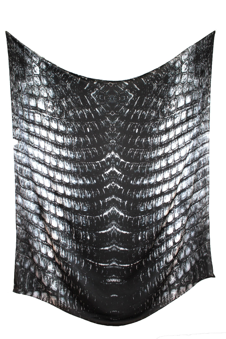 Silk Sarong Caiman Print