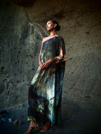 Ava Silk Dress Indra Print