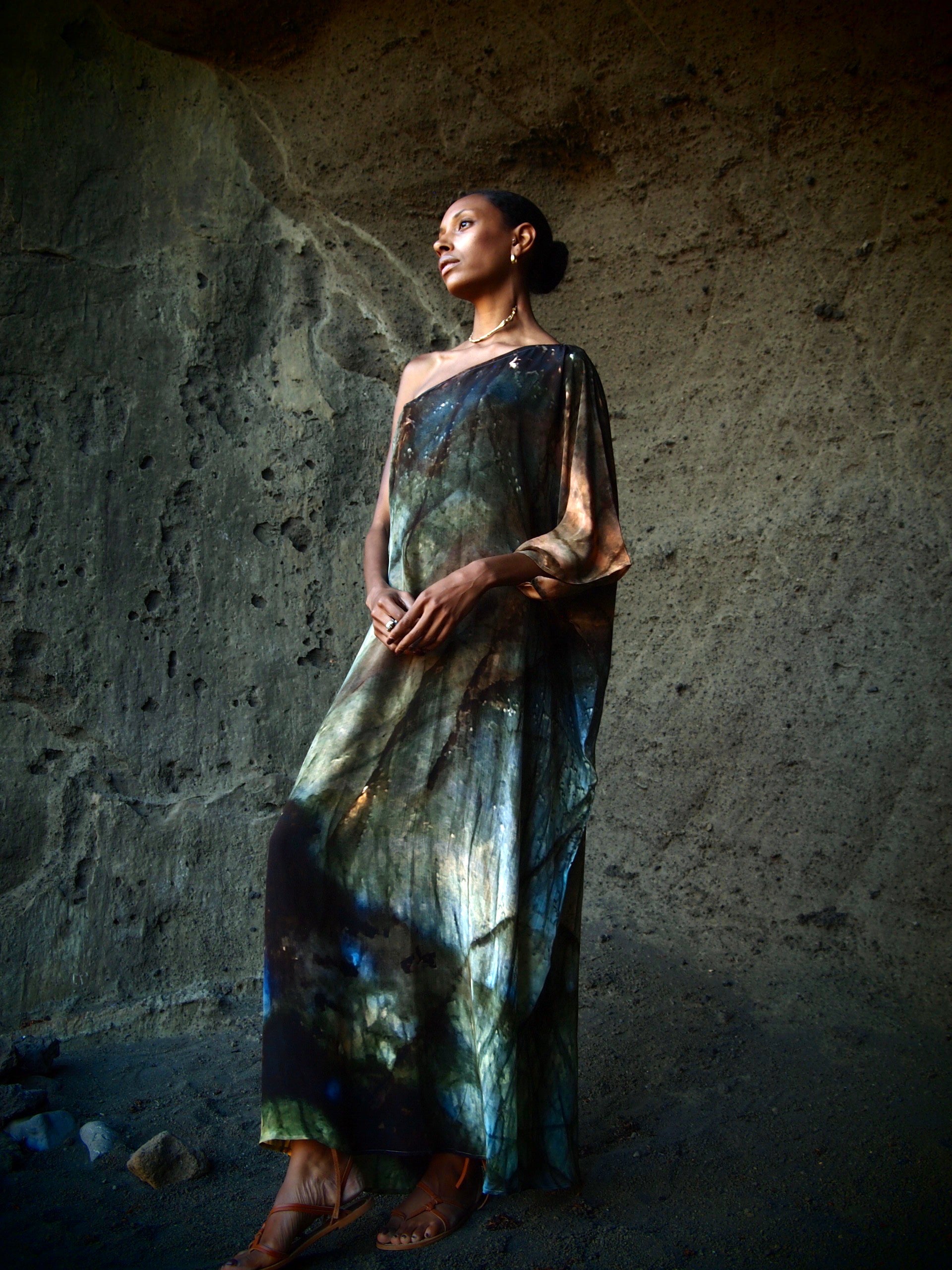 Ava Silk Dress Indra Print