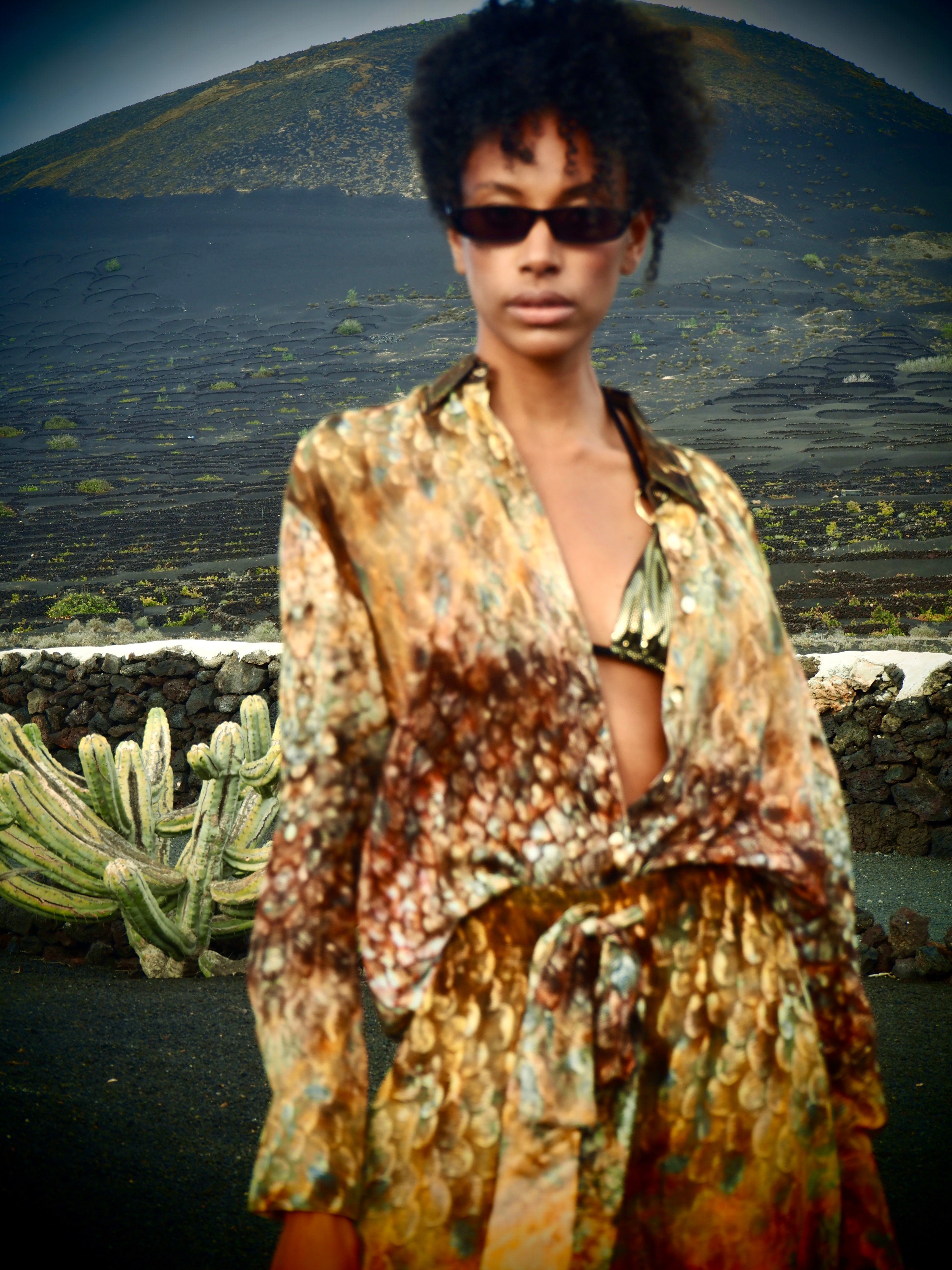 Elvis Shirt - Magma Siren Print