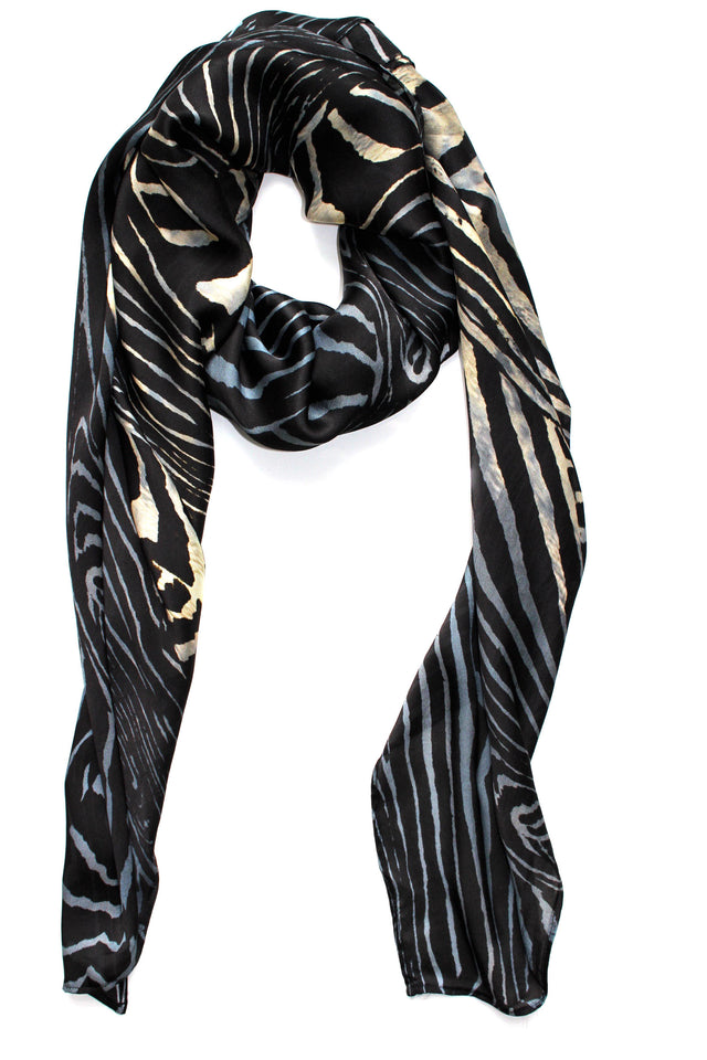 Oversized silk scarf