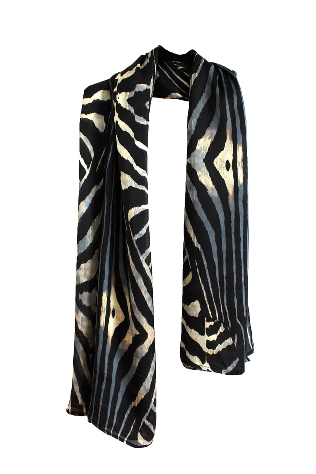Luxury silk print scarf