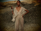 Silver Metallic Venus Kaftan