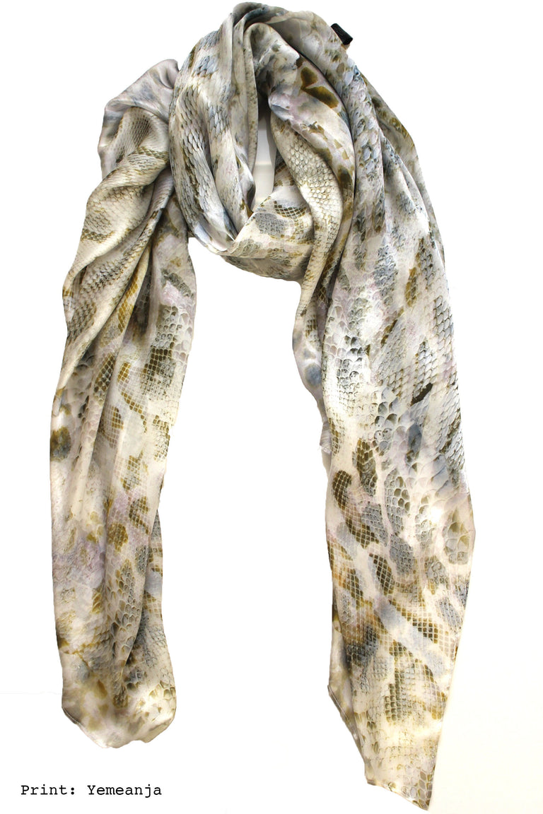 Luxury oversized silk scarf